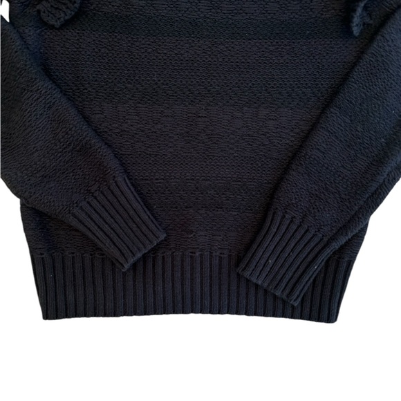 Pilcro Anthropologie Ruffled Sweater XS DarkAcademia Whimsigoth - Picture 12 of 16